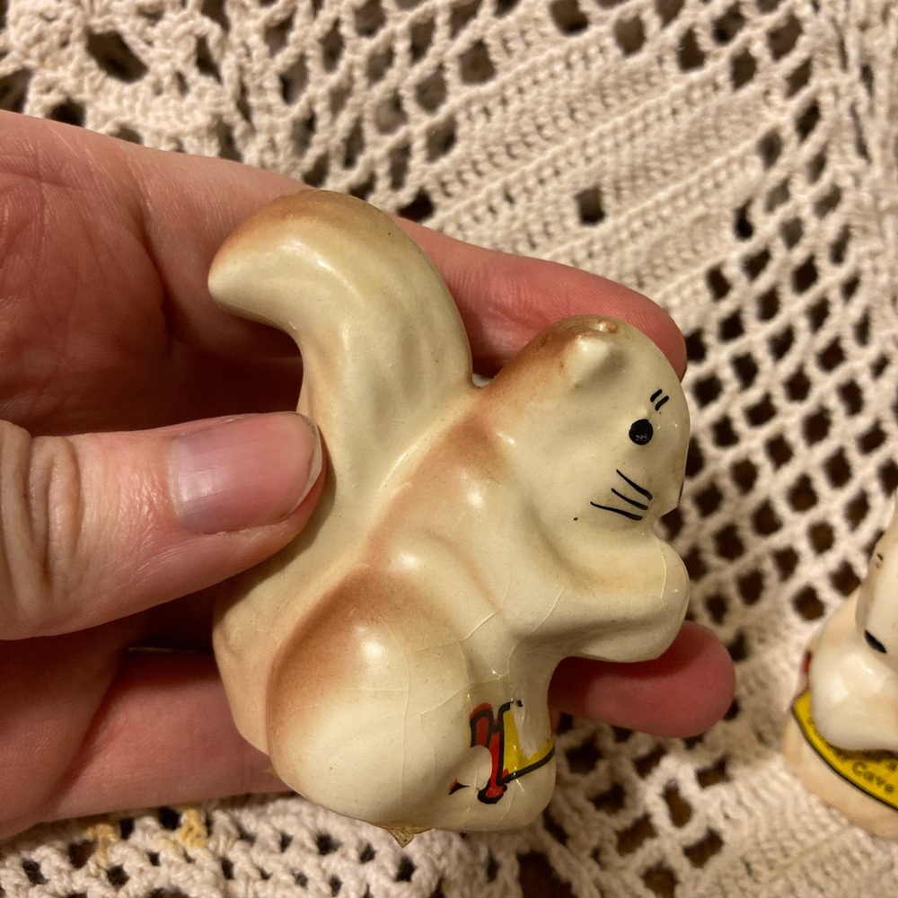 Vintage Squirrel Salt and Pepper Shakers - Roy Acuff’s Dunbar Cave - Picture 4 of 15